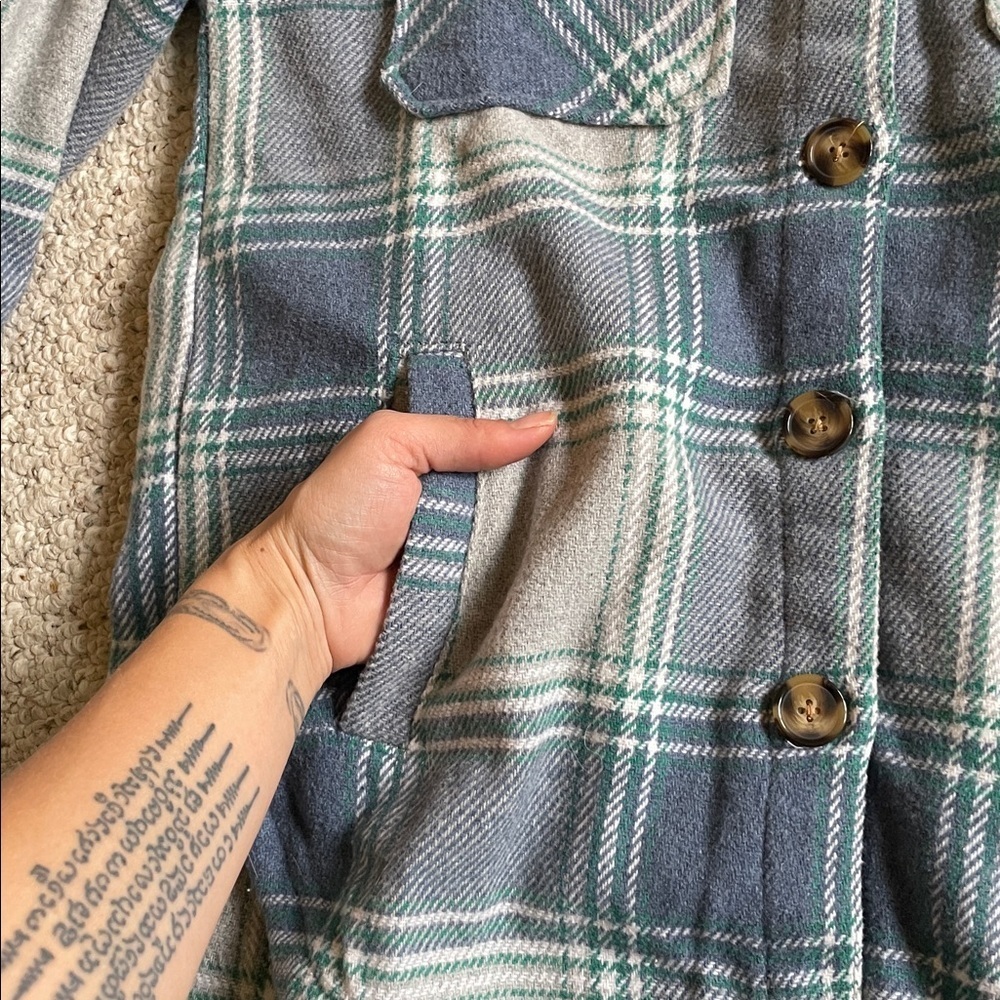 Members Mark Plaid Fall Shacket - Picture 8 of 10